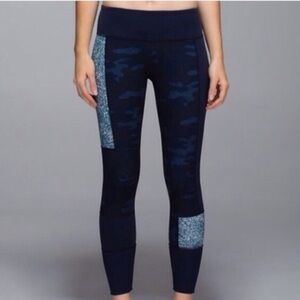 Lululemon Wunder Under Sashiko Patch Camo Leggings